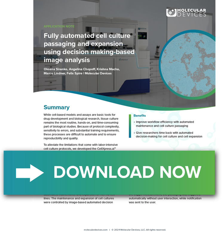 Fully automated cell culture App Note