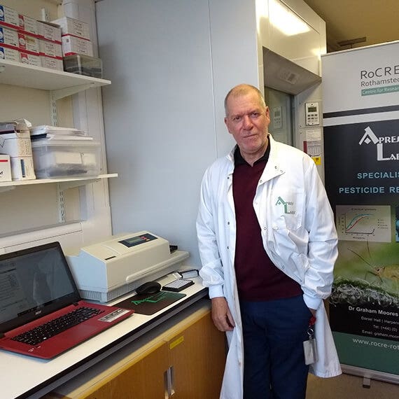 Il dott. Graham Moores utilizza i lettori SpectraMax per rivoluzionare le ricerche nell'ambito della resistenza ai pesticidi